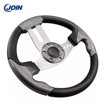 Única cor volante do PVC de 12,5 polegadas ergonômico para carrinhos do golfe
