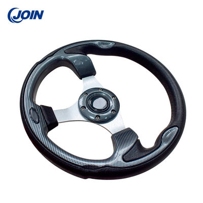 PVC feito sob encomenda do volante do carrinho de golfe universal do carro um tamanho de 12,5 polegadas